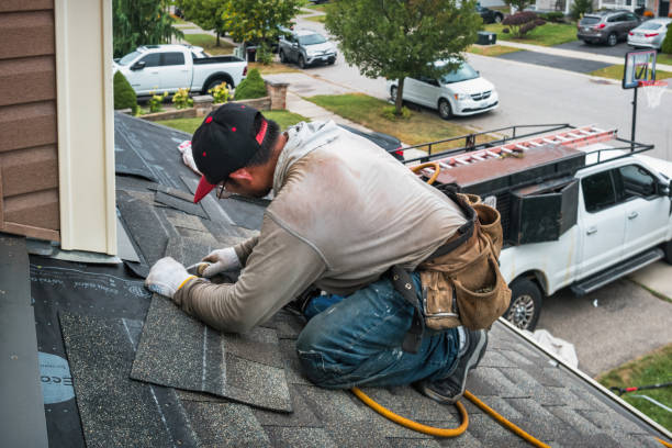 Professional Roof Repair technician working in Genoa, NY